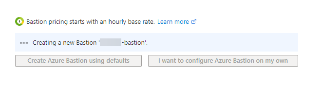 Creating a Bastion Instance